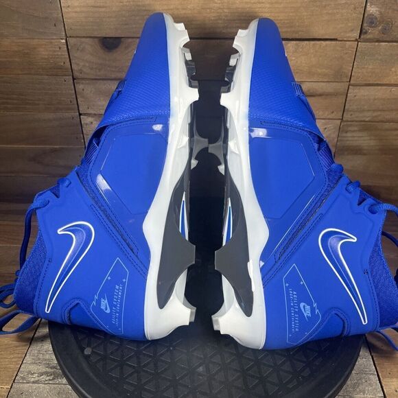 Nike Mens Alpha Menace Pro 3 Football Cleats Size 11.5 Royal Blue CT6649-414 NEW - Picture 8 of 12